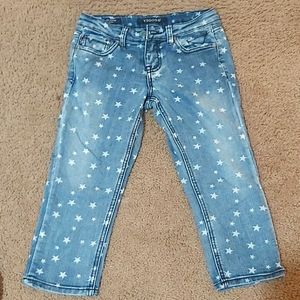 Girls Jean's with stars.